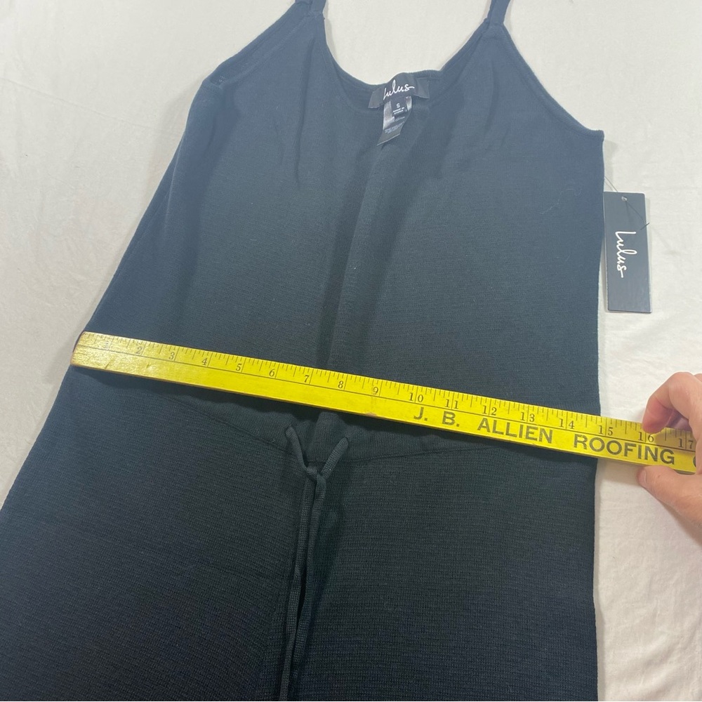 Lulus Jumpsuit women Small Wide leg Flare Cotton Black Women's Romper - Picture 4 of 10